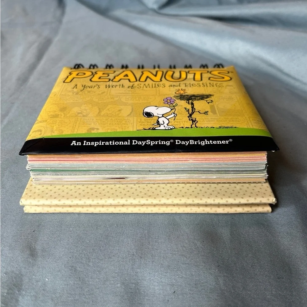 DaySpring Charles Schulz's Peanuts DayBrightener Perpetual Flip Calendar Desk